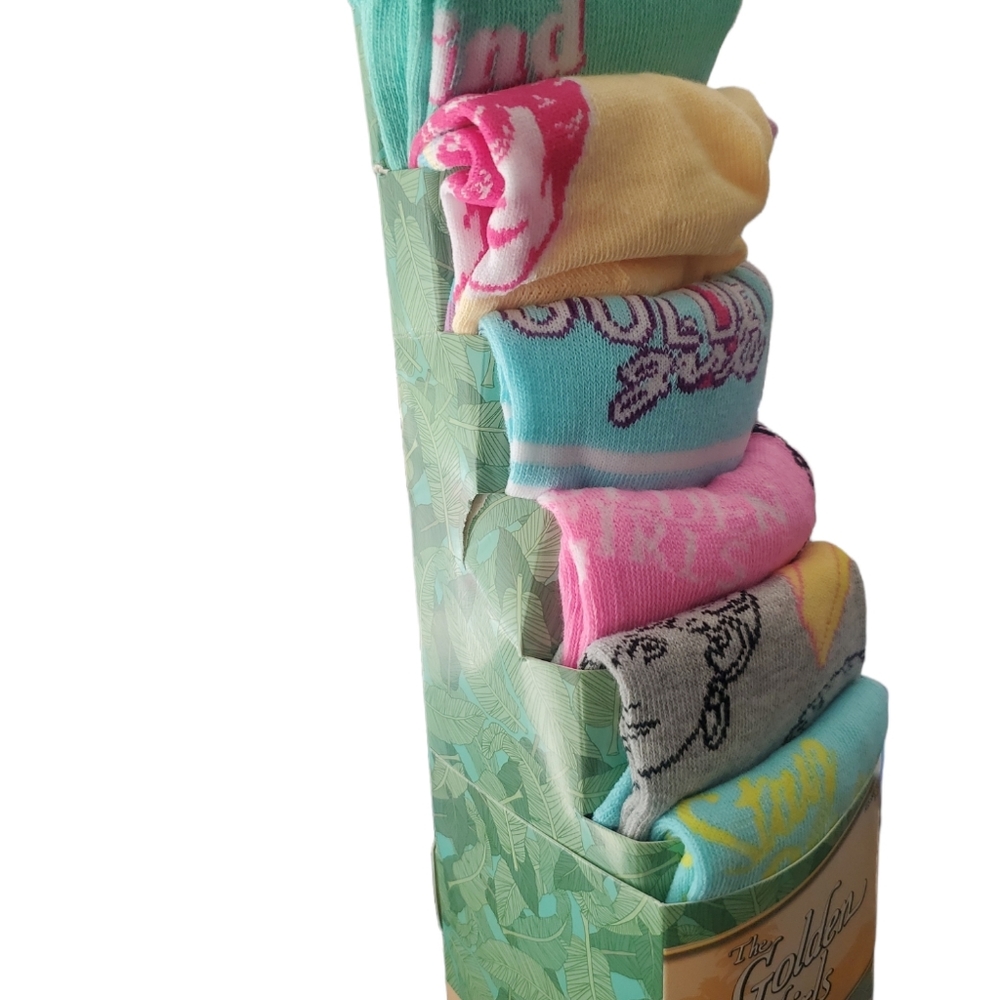 The Golden Girls Casual Crew Socks 6-Pack Fits Shoe Size 8-12